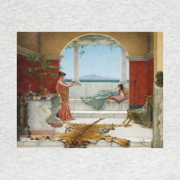 The Sweet Siesta Of A Summer Day by John William Godward by Classic Art Stall